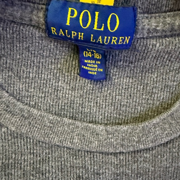 Ralph Lauren Blue & Gray Long Sleeve Tees - Picture 8 of 8